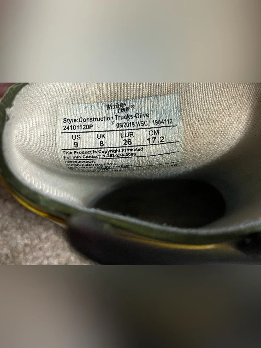 Western Chief preowned olive